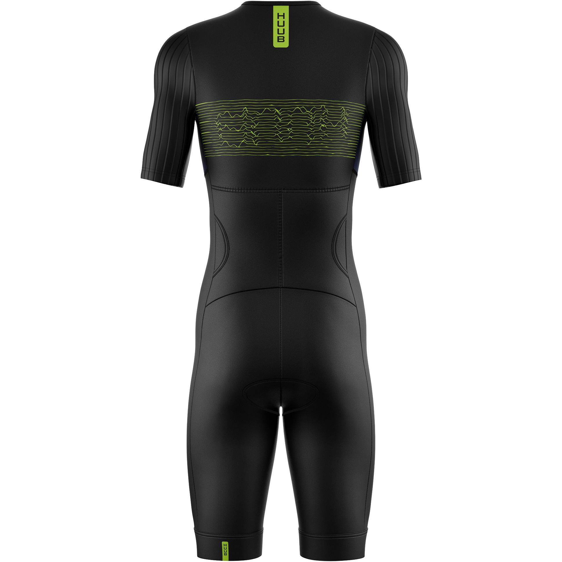2026 HUUB Mens Contour Tri Suit CONTSBL - Black / Lime